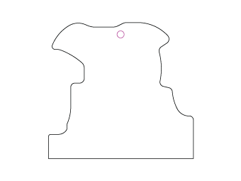 Car air freshener company logo shape customized, dimensions: H: 72.145mm, L: 67.619mm.