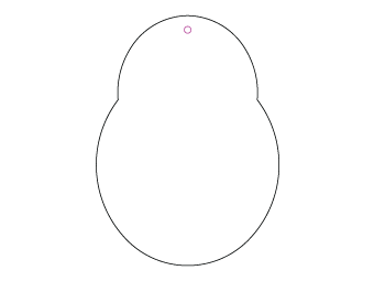 Car air freshener customized for non-profit customized, dimensions: H: 67.694mm, L: 92.362mm.