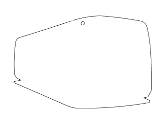 Car air freshener truck silhouette customized, dimensions: H: 100.146mm, L: 67.07mm.