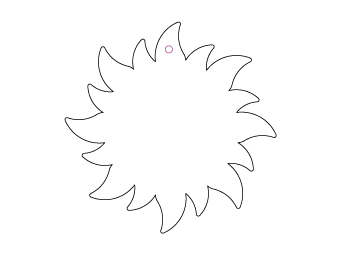 Car air freshener company logo shape customized, dimensions: H: 74.507mm, L: 74.507mm.